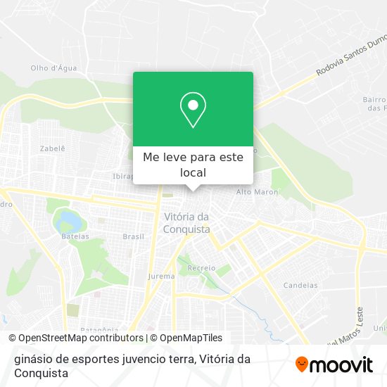ginásio de esportes juvencio terra mapa