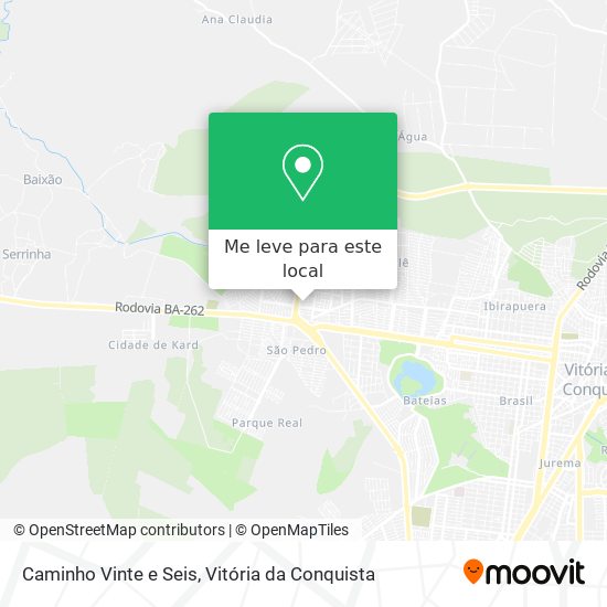 Caminho Vinte e Seis mapa