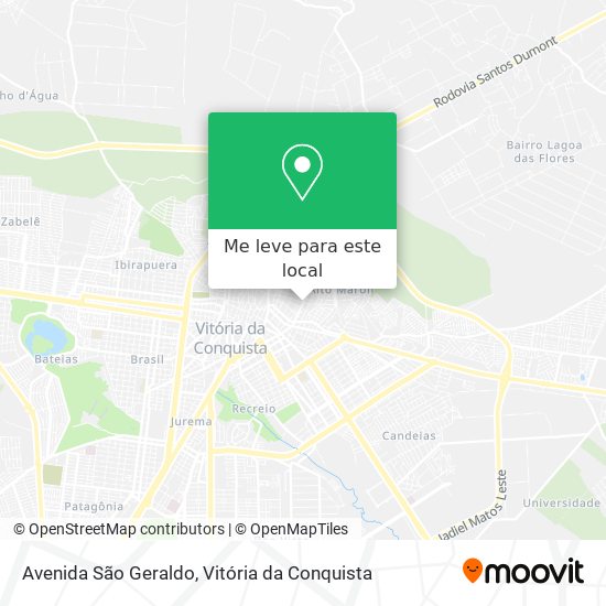 Avenida São Geraldo mapa