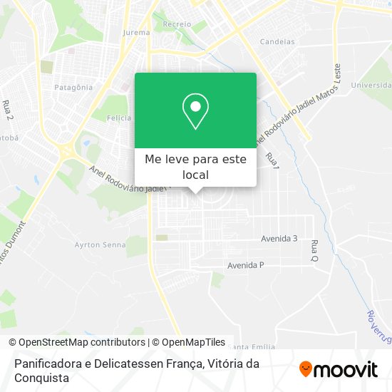 Panificadora e Delicatessen França mapa
