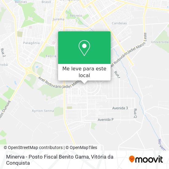 Minerva -  Posto Fiscal Benito Gama mapa