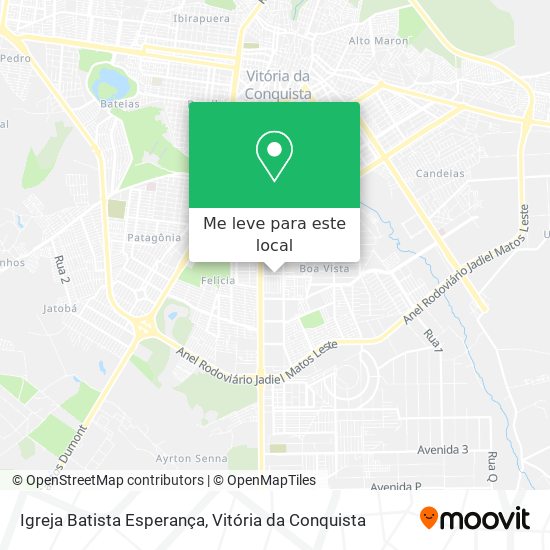 Igreja Batista Esperança mapa