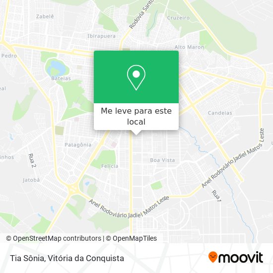 Tia Sônia mapa