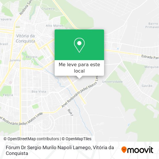Fórum Dr Sergio Murilo Napoli Lamego mapa