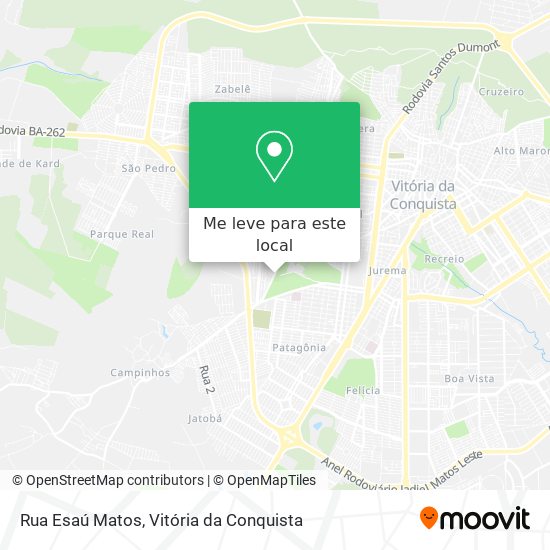 Rua Esaú Matos mapa