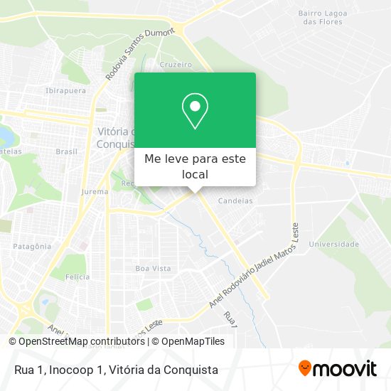 Rua 1, Inocoop 1 mapa