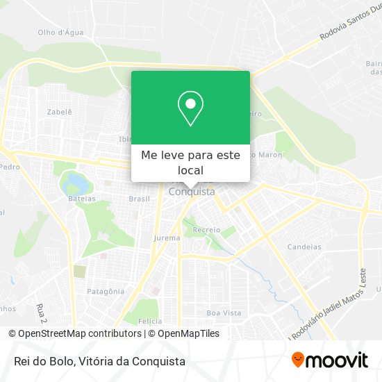 Rei do Bolo mapa
