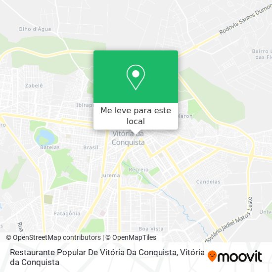 Restaurante Popular De Vitória Da Conquista mapa