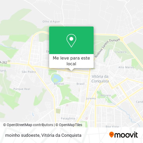 moinho sudoeste mapa