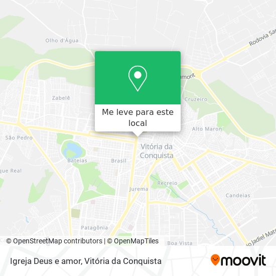 Igreja Deus e amor mapa