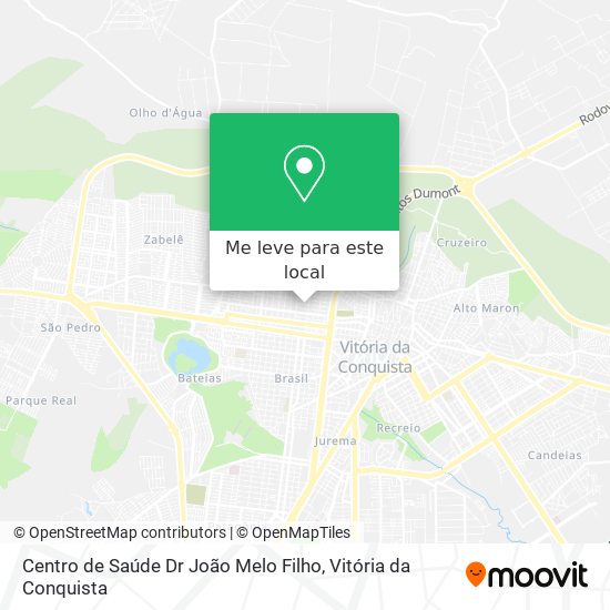 Centro de Saúde Dr João Melo Filho mapa