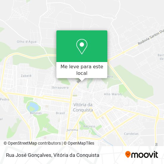Rua José Gonçalves mapa
