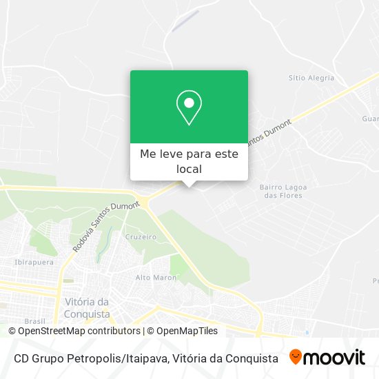 CD Grupo Petropolis/Itaipava mapa