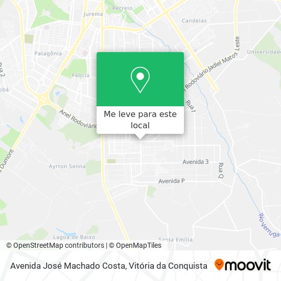 Avenida José Machado Costa mapa
