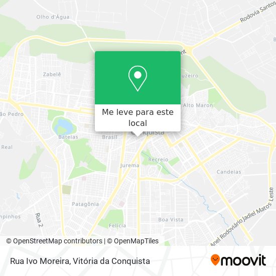 Rua Ivo Moreira mapa