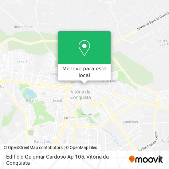 Edifício Guiomar Cardoso Ap 105 mapa
