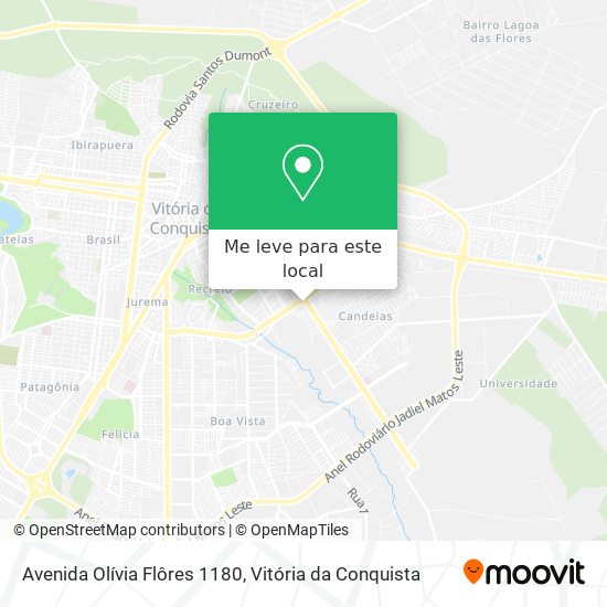 Avenida Olívia Flôres 1180 mapa