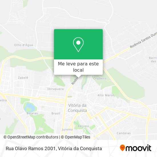 Rua Olávo Ramos 2001 mapa