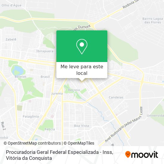 Procuradoria Geral Federal Especializada - Inss mapa