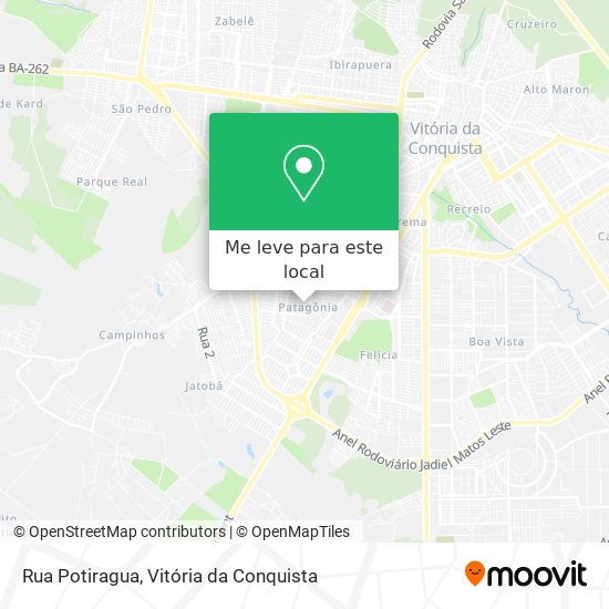 Rua Potiragua mapa