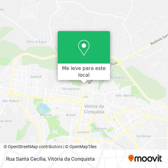 Rua Santa Cecília mapa