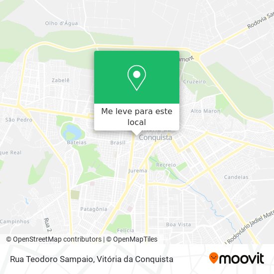 Rua Teodoro Sampaio mapa