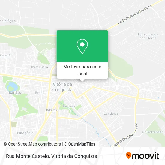 Rua Monte Castelo mapa