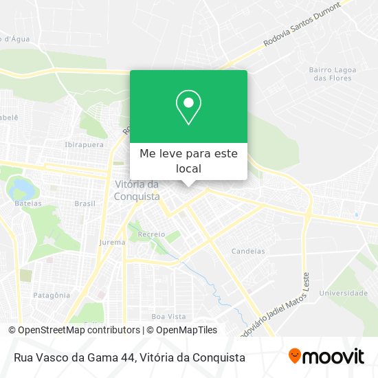 Rua Vasco da Gama 44 mapa