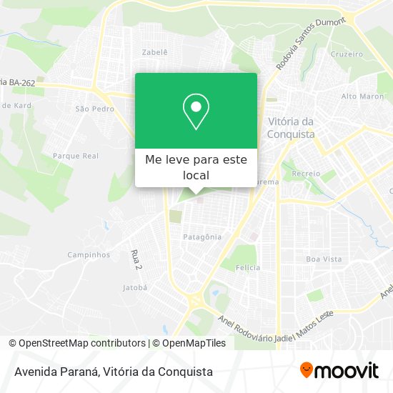 Avenida Paraná mapa