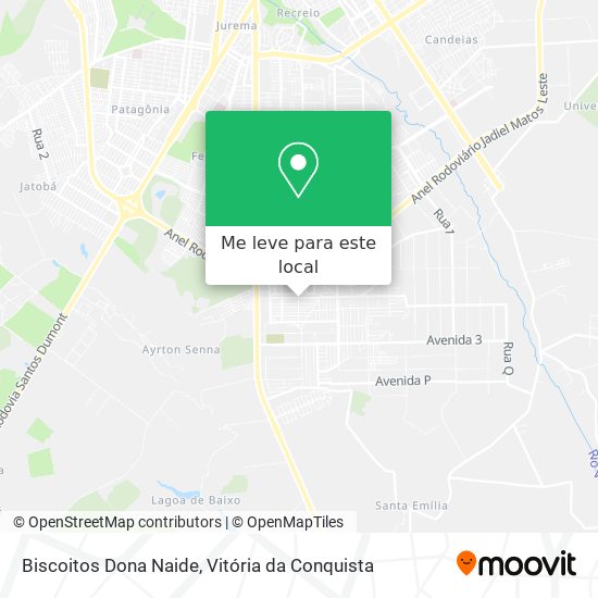 Biscoitos Dona Naide mapa