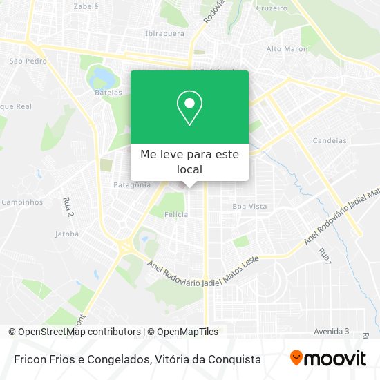 Fricon Frios e Congelados mapa