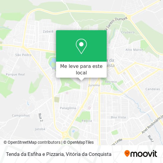 Tenda da Esfiha e Pizzaria mapa