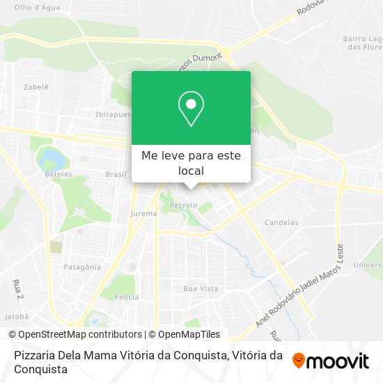 Pizzaria Dela Mama Vitória da Conquista mapa