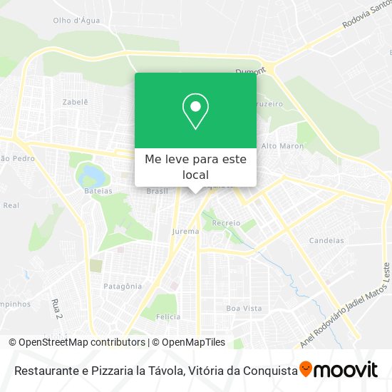 Restaurante e Pizzaria la Távola mapa
