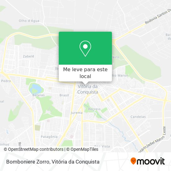 Bomboniere Zorro mapa