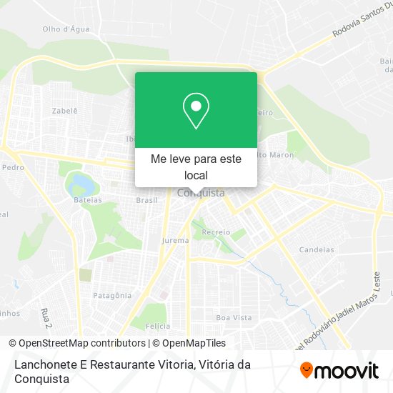 Lanchonete E Restaurante Vitoria mapa