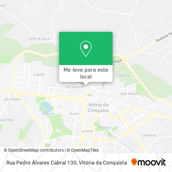 Rua Pedro Álvares Cabral 130 mapa