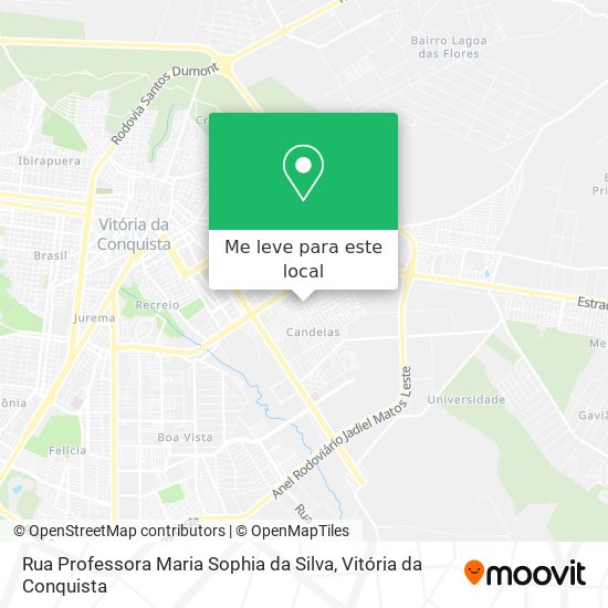 Rua Professora Maria Sophia da Silva mapa