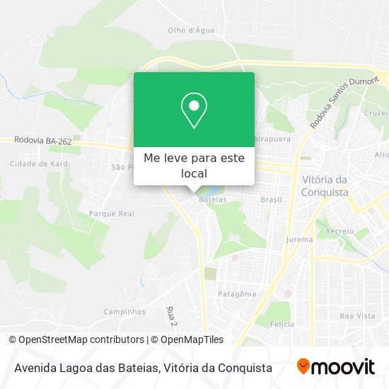 Avenida Lagoa das Bateias mapa