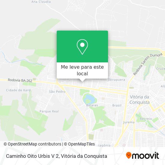 Caminho Oito Urbis V 2 mapa