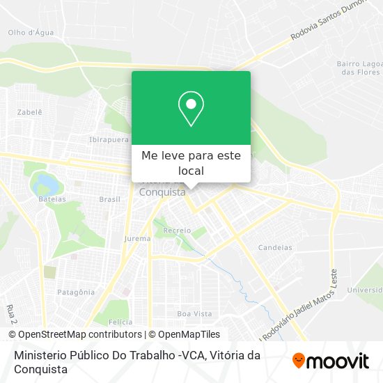 Ministerio Público Do Trabalho -VCA mapa