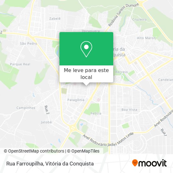 Rua Farroupilha mapa