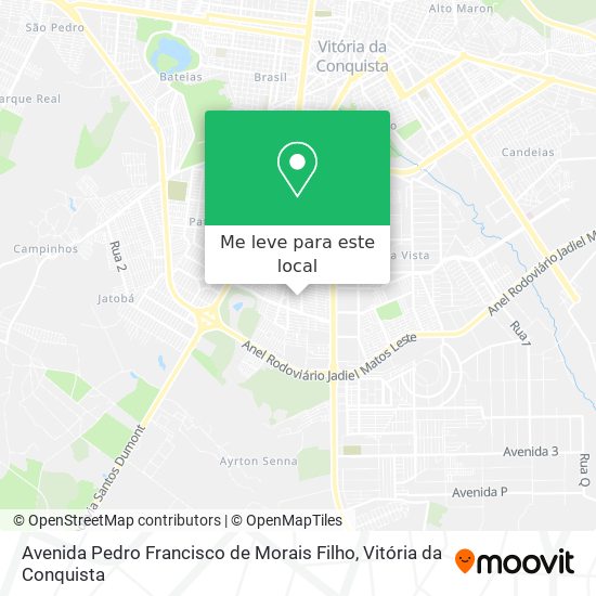 Avenida Pedro Francisco de Morais Filho mapa
