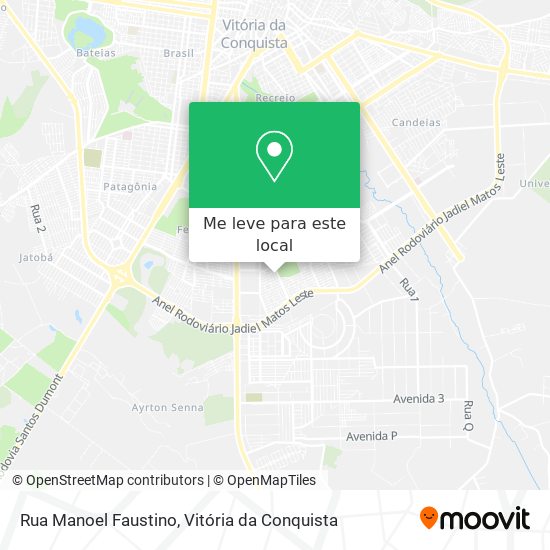 Rua Manoel Faustino mapa
