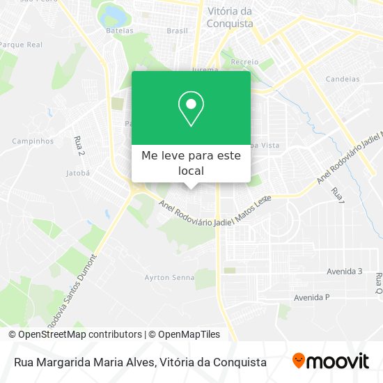 Rua Margarida Maria Alves mapa