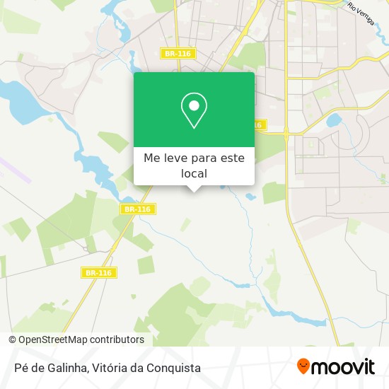 Pé de Galinha mapa