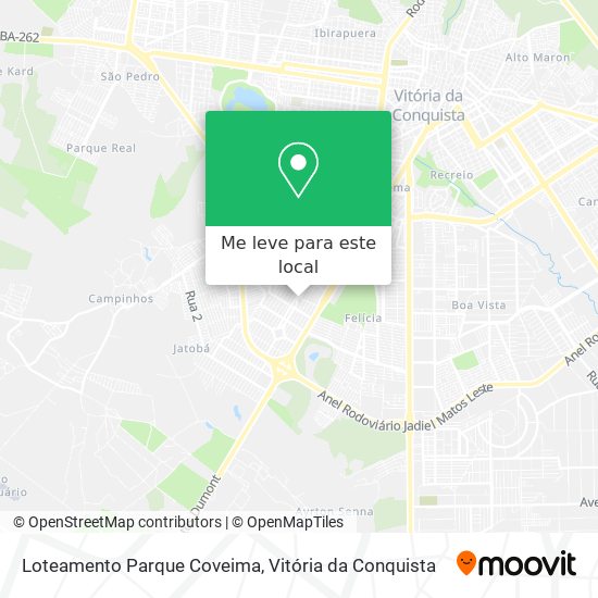 Loteamento Parque Coveima mapa
