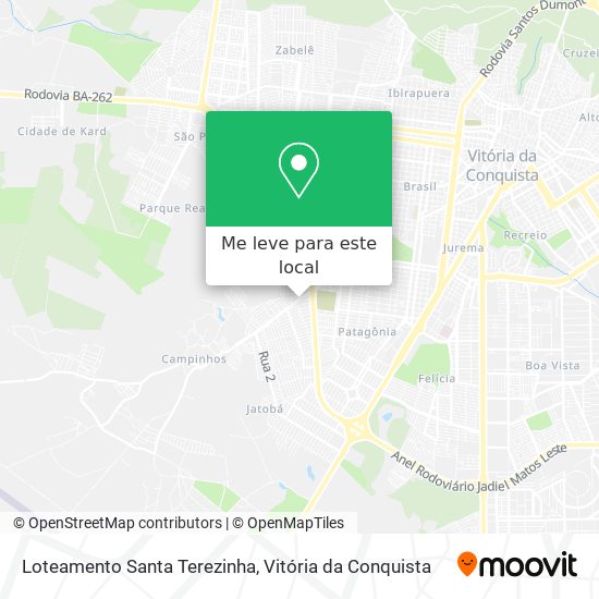 Loteamento Santa Terezinha mapa