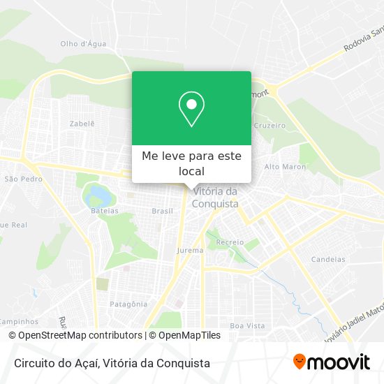 Circuito do Açaí mapa