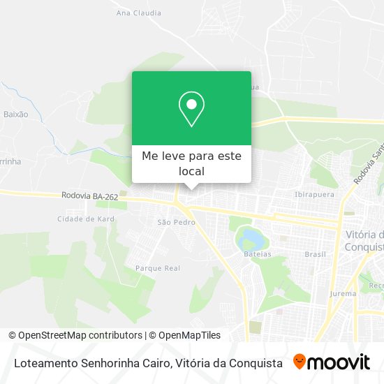 Loteamento Senhorinha Cairo mapa